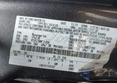 2013 Ford C-Max Hybrid Se from USA, damaged, VIN 1FADP5AU2DL512543